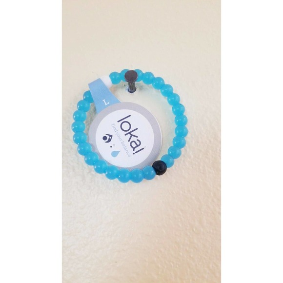 NWT Lokai Bracelet Blue Water  Find Your Balance Size Large - Picture 10 of 10